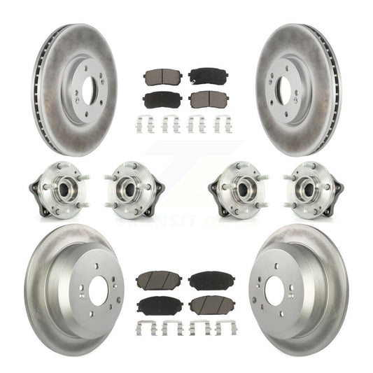 [Avant + Arrière] Kit d'ensemble roulement de roue et moyeu pour 2007-2012 Hyundai Veracruz AWD avec ABS Brakes KBB-120990