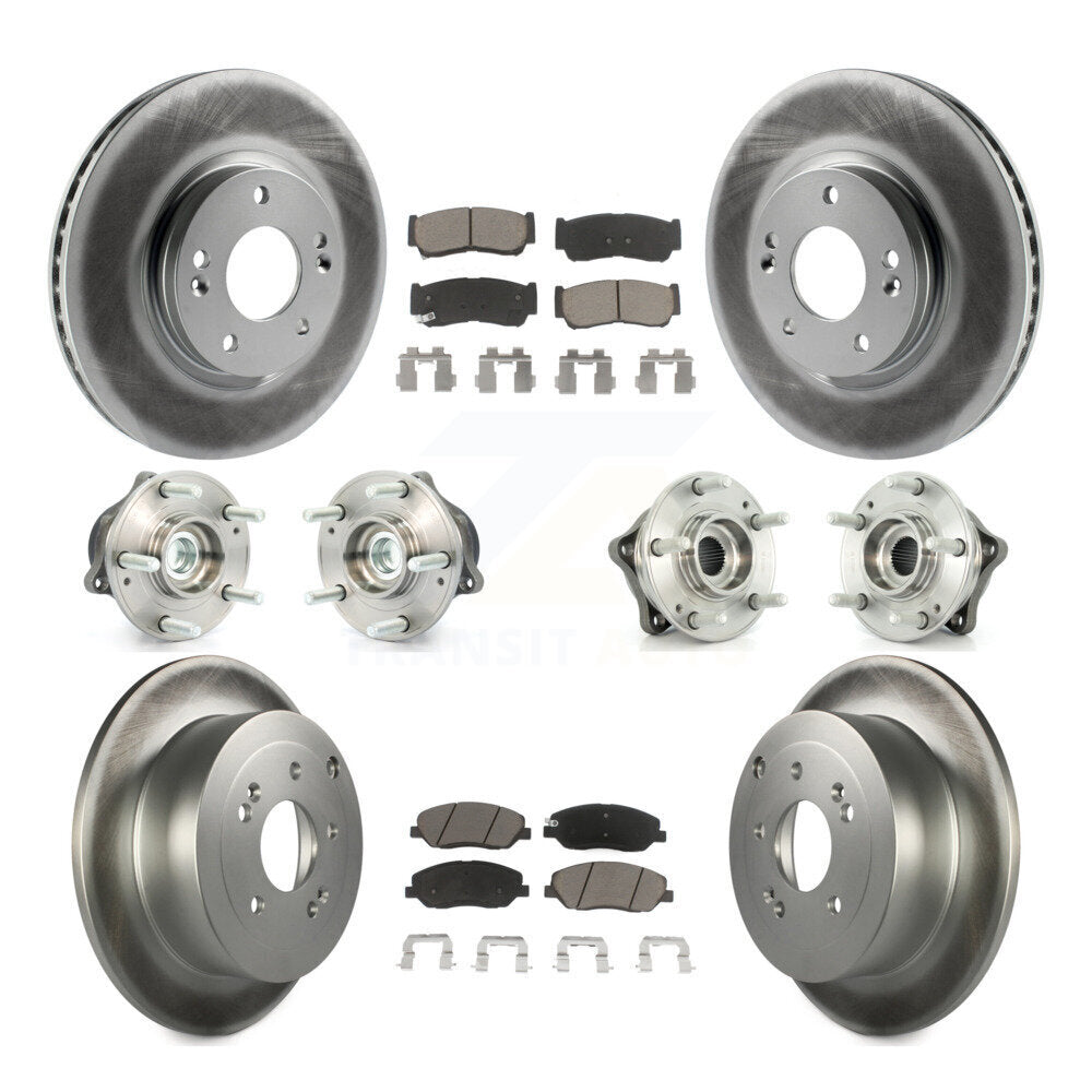 [Avant + Arrière] Kit d'ensemble roulement de roue et moyeu pour 2007-2009 Hyundai Santa Fe FWD KBB-120991