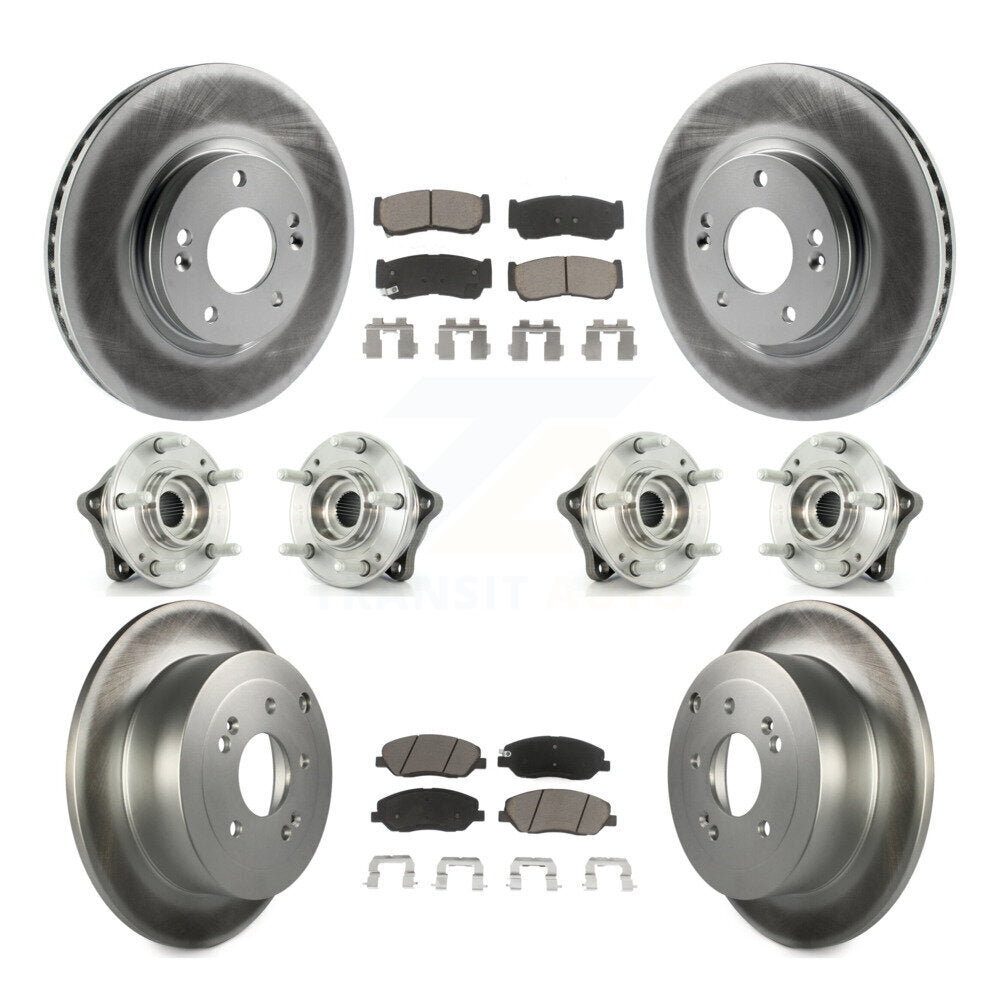 [Avant + Arrière] Kit d'ensemble roulement de roue et moyeu pour 2007-2009 Hyundai Santa Fe AWD KBB-120992