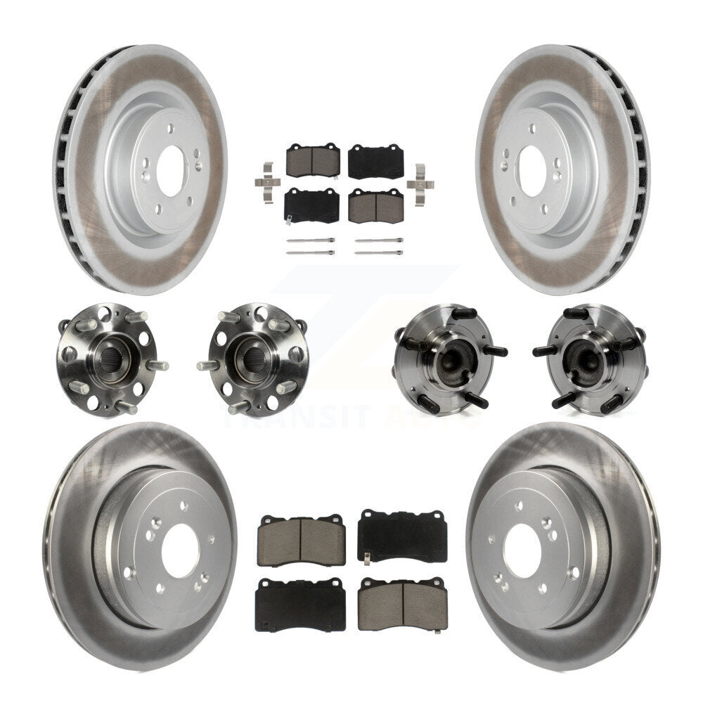 [Avant + Arrière] Kit d'ensemble roulement de roue et moyeu pour Hyundai Genesis Coupe KBB-120993