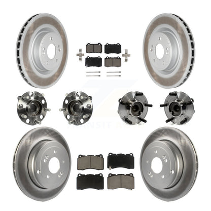 [Avant + Arrière] Kit d'ensemble roulement de roue et moyeu pour Hyundai Genesis Coupe KBB-120993
