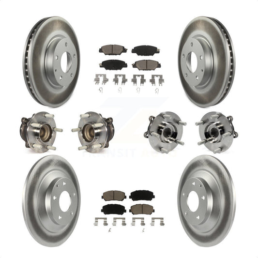 [Avant + Arrière] Kit d'ensemble roulement de roue et moyeu pour 2015 Mazda CX-5 FWD avec Electric Parking KBB-121004 par Transit Auto