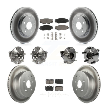 [Avant + Arrière] Kit d'ensemble roulement de roue et moyeu pour 2010-2013 Lexus IS250 C avec RWD Vehicles Built Canadian Market KBB-121009
