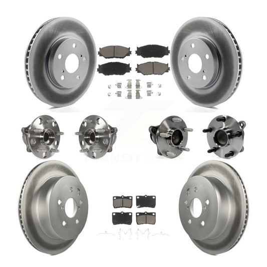 [Avant + Arrière] Kit d'ensemble roulement de roue et moyeu pour 2010-2013 Lexus IS250 C avec RWD Vehicles Built Canadian Market KBB-121009