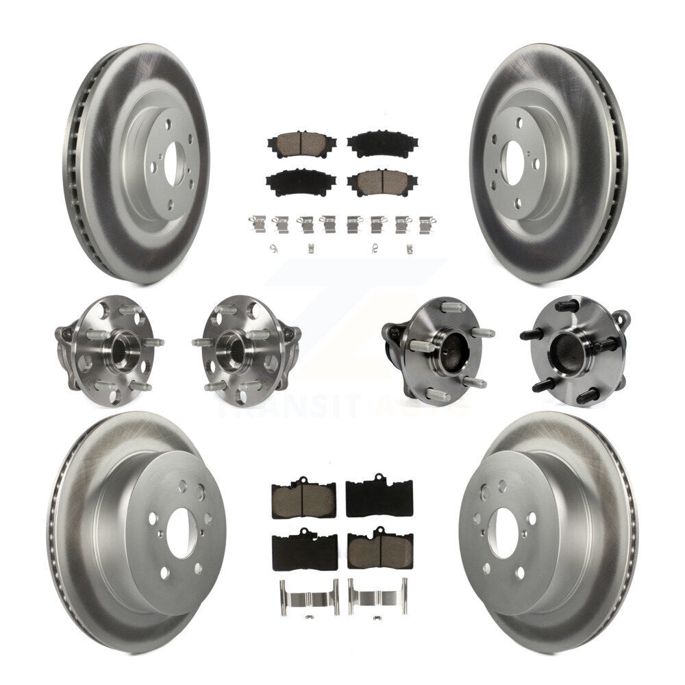 [Avant + Arrière] Kit d'ensemble roulement de roue et moyeu pour 2014-2015 Lexus IS350 C F Sport KBB-121011