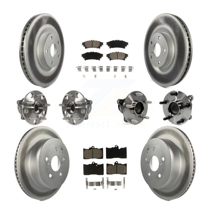[Avant + Arrière] Kit d'ensemble roulement de roue et moyeu pour 2014-2015 Lexus IS350 C F Sport KBB-121011