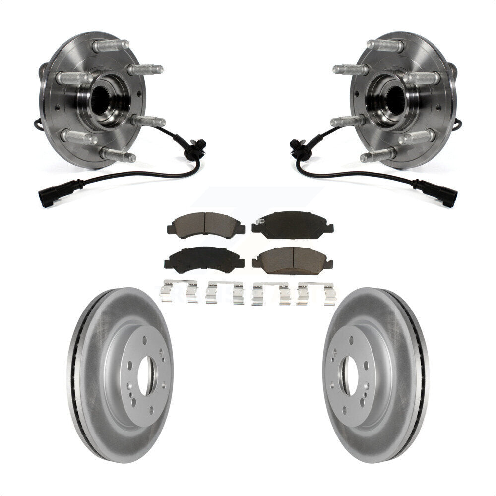 [Avant] Kit d'ensemble roulement de roue et moyeu pour 2019 Chevrolet Silverado 1500 LD 4WD 4 Piston Caliper KBB-121065 par Transit Auto