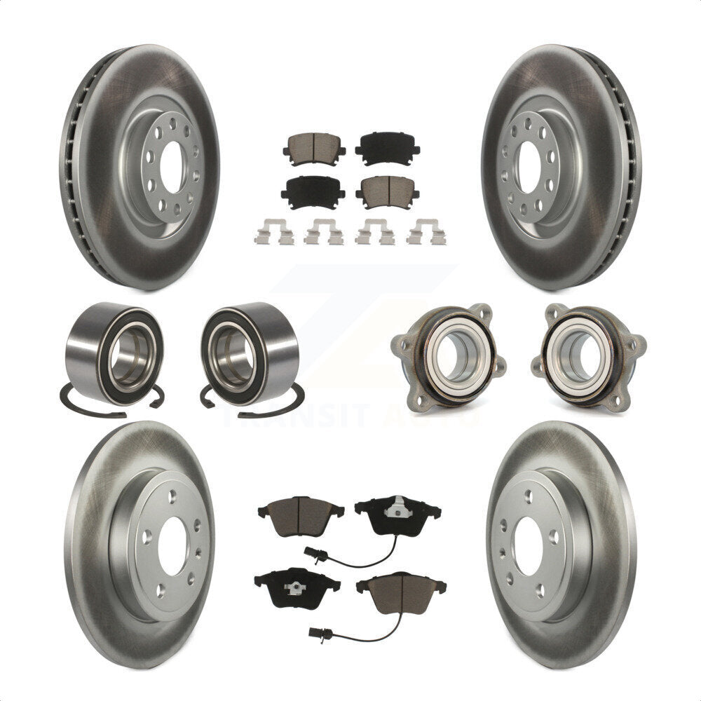 [Avant + Arrière] Kit d'ensemble roulement de roue et moyeu pour Audi A4 Quattro KBB-121572 par Transit Auto