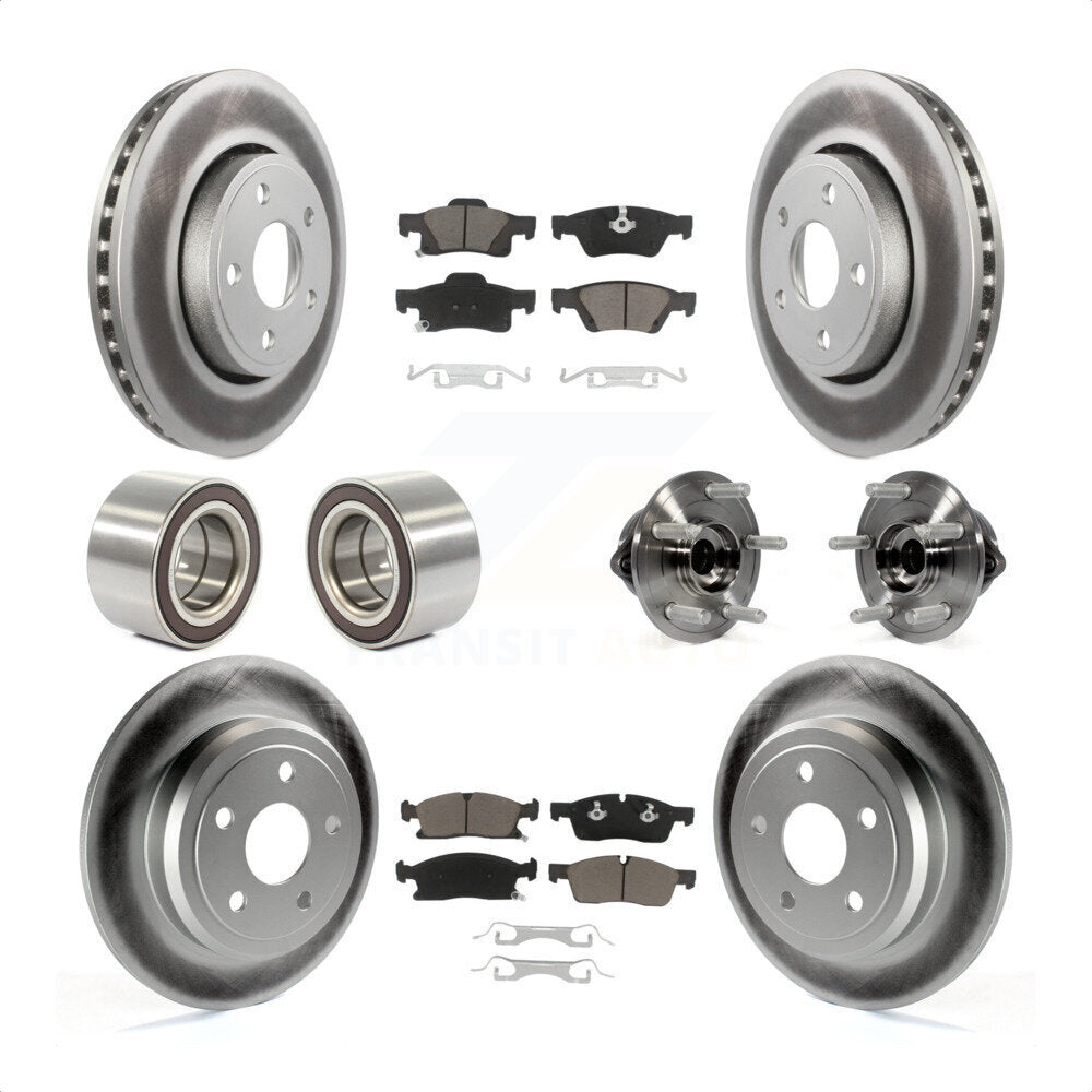 [Avant + Arrière] Kit d'ensemble roulement de roue et moyeu pour Dodge Durango KBB-121605 par Transit Auto