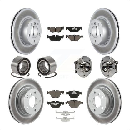 [Avant + Arrière] Kit d'ensemble roulement de roue et moyeu pour 2007 BMW 323i avec 312mm Diameter Rotor KBB-121612 par Transit Auto