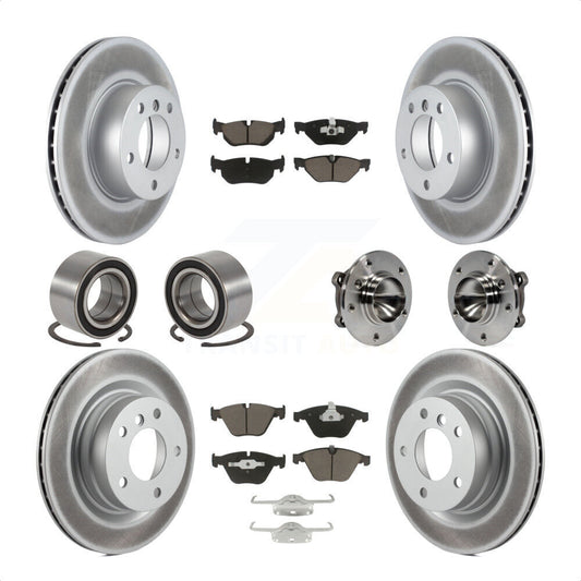 [Avant + Arrière] Kit d'ensemble roulement de roue et moyeu pour 2007 BMW 323i avec 312mm Diameter Rotor KBB-121612 par Transit Auto