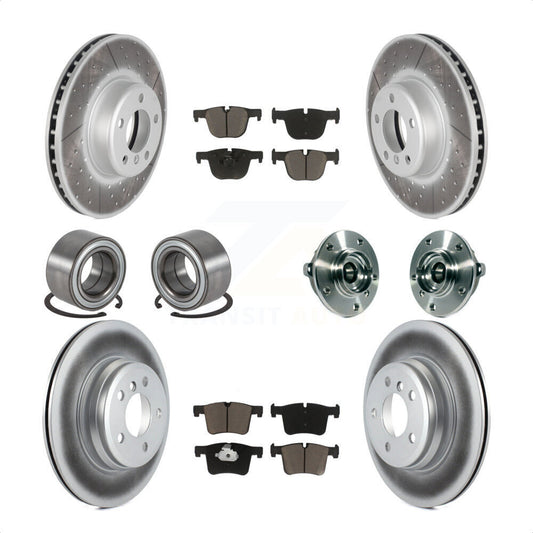 [Avant + Arrière] Kit d'ensemble roulement de roue et moyeu pour BMW 335i xDrive 435i GT Gran Coupe sans Blue Painted Calipers KBB-121623 par Transit Auto