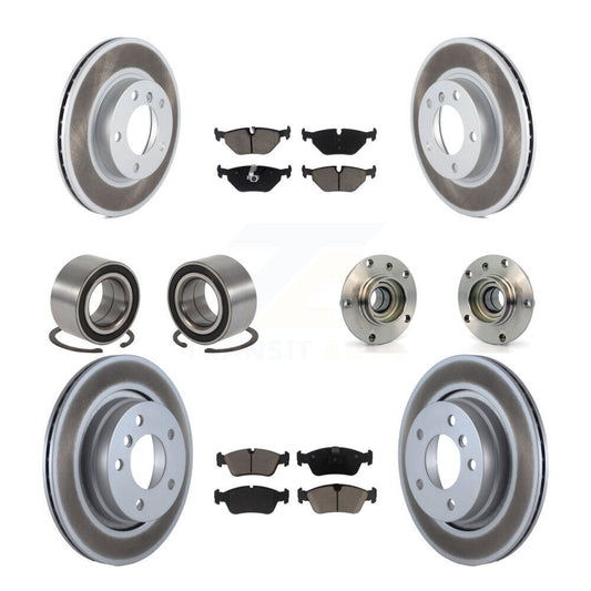 [Avant + Arrière] Kit d'ensemble roulement de roue et moyeu pour 1998 BMW 328i 328is avec 294mm Diameter Rotor KBB-121624
