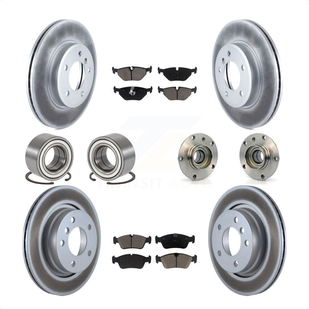 [Avant + Arrière] Kit d'ensemble roulement de roue et moyeu pour 2001-2005 BMW 325i KBB-121626 par Transit Auto