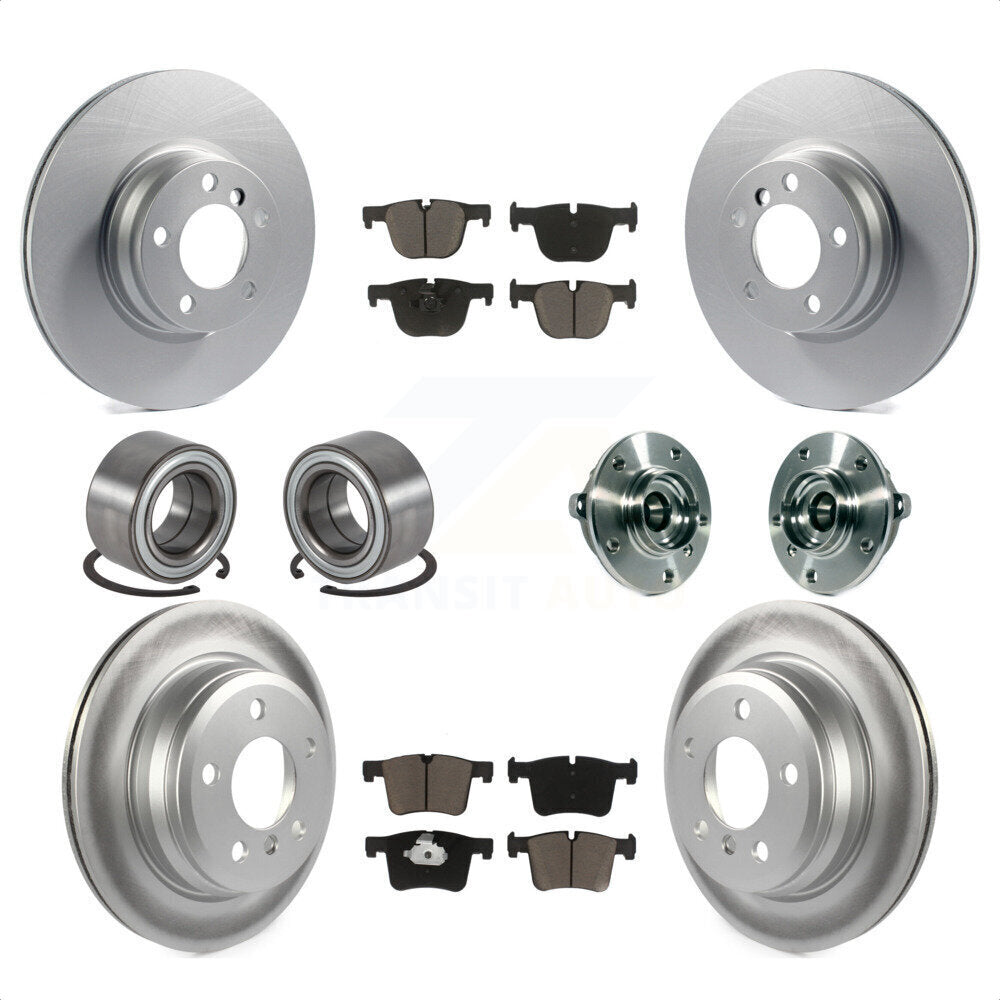 [Avant + Arrière] Kit d'ensemble roulement de roue et moyeu pour 2015-2016 BMW 428i xDrive Gran Coupe sans Blue Painted Calipers KBB-121730 par Transit Auto
