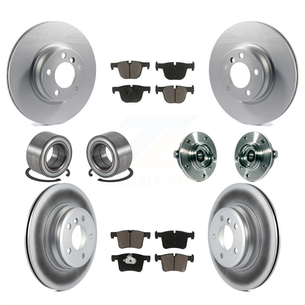 [Avant + Arrière] Kit d'ensemble roulement de roue et moyeu pour 2015-2016 BMW 428i xDrive Gran Coupe sans Blue Painted Calipers KBB-121731 par Transit Auto