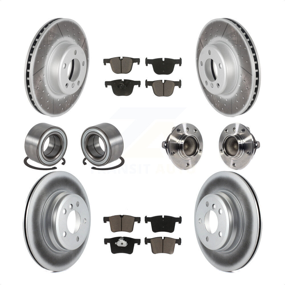 [Avant + Arrière] Kit d'ensemble roulement de roue et moyeu pour BMW 435i 335i Gran Coupe sans Blue Painted Calipers KBB-121733 par Transit Auto