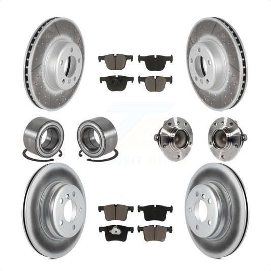 [Avant + Arrière] Kit d'ensemble roulement de roue et moyeu pour BMW 435i 335i Gran Coupe sans Blue Painted Calipers KBB-121733 par Transit Auto