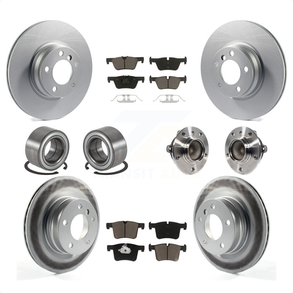[Avant + Arrière] Kit d'ensemble roulement de roue et moyeu pour BMW 328i 428i 228i sans Blue Painted Calipers KBB-121737 par Transit Auto