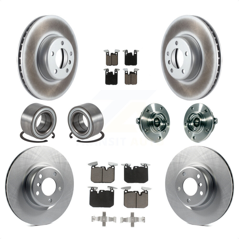 [Avant + Arrière] Kit d'ensemble roulement de roue et moyeu pour 2015-2016 BMW 228i xDrive avec Blue Painted Calipers KBB-121742 par Transit Auto