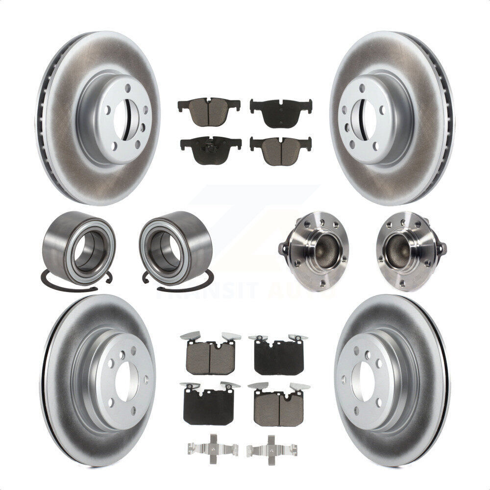 [Avant + Arrière] Kit d'ensemble roulement de roue et moyeu pour BMW 435i Gran Coupe ActiveHybrid 3 sans Blue Painted Calipers KBB-121747 par Transit Auto