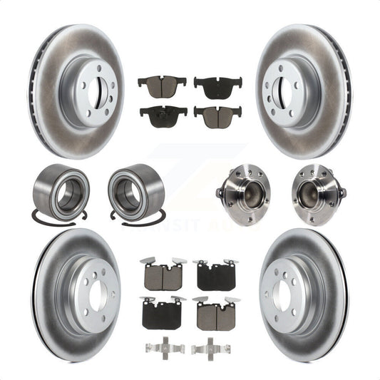 [Avant + Arrière] Kit d'ensemble roulement de roue et moyeu pour BMW 435i Gran Coupe ActiveHybrid 3 sans Blue Painted Calipers KBB-121747 par Transit Auto