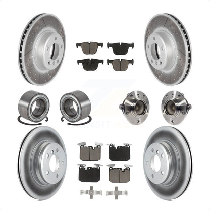 [Avant + Arrière] Kit d'ensemble roulement de roue et moyeu pour BMW 435i Gran Coupe ActiveHybrid 3 sans Blue Painted Calipers KBB-121748 par Transit Auto