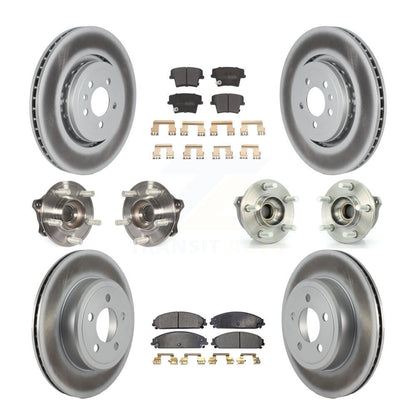 [Avant + Arrière] Kit d'ensemble roulement de roue et moyeu pour 2015-2018 Dodge Charger AWD avec 3.6L avec 355mm Diameter Rotor KBB-121765