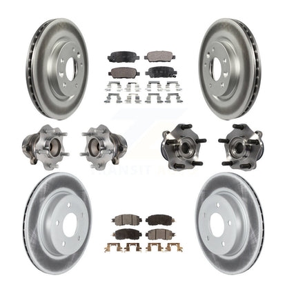 [Avant + Arrière] Kit d'ensemble roulement de roue et moyeu pour 2017 Nissan LEAF avec Electric Parking KBB-121768