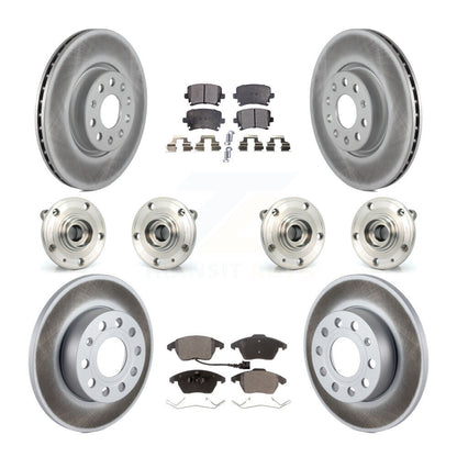 [Avant + Arrière] Kit d'ensemble roulement de roue et moyeu pour 2008 Audi A3 Quattro avec 260mm Diameter Rotor KBB-121770