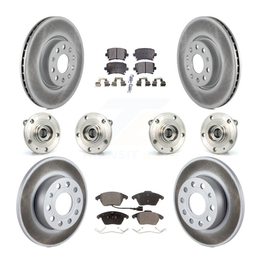 [Avant + Arrière] Kit d'ensemble roulement de roue et moyeu pour 2008 Audi A3 Quattro avec 260mm Diameter Rotor KBB-121770