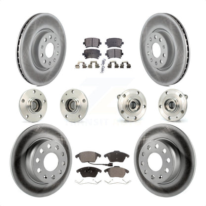 [Avant + Arrière] Kit d'ensemble roulement de roue et moyeu pour 2011 Volkswagen GTI avec 32mm bearing KBB-121776 par Transit Auto
