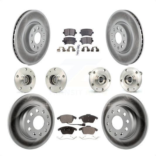 [Avant + Arrière] Kit d'ensemble roulement de roue et moyeu pour 2011 Volkswagen GTI avec 32mm bearing KBB-121776 par Transit Auto