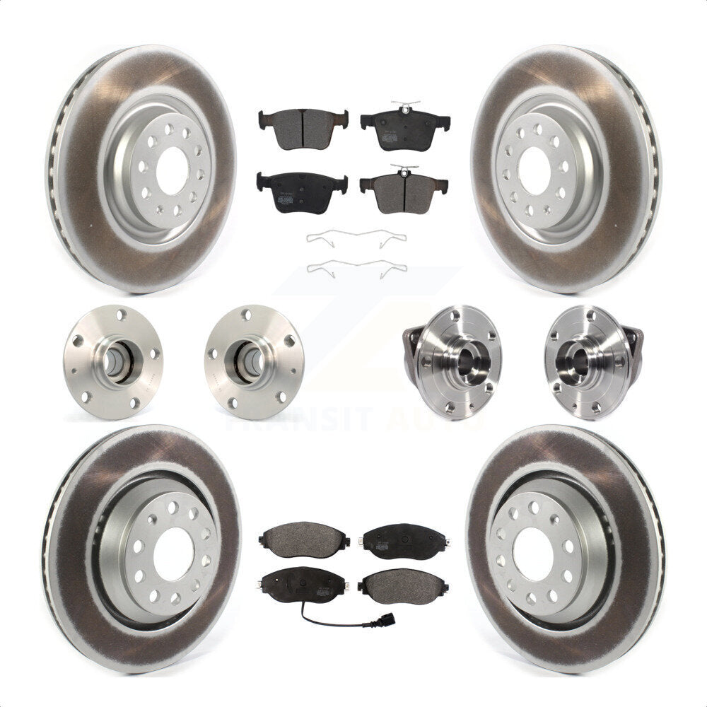 [Avant + Arrière] Kit d'ensemble roulement de roue et moyeu pour 2017 Volkswagen Golf R Code 1LV 1ZB KBB-121783 par Transit Auto