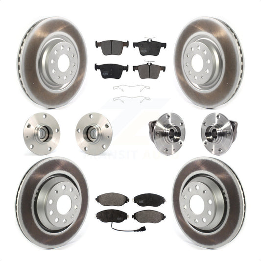 [Avant + Arrière] Kit d'ensemble roulement de roue et moyeu pour 2017 Volkswagen Golf R Code 1LV 1ZB KBB-121783 par Transit Auto