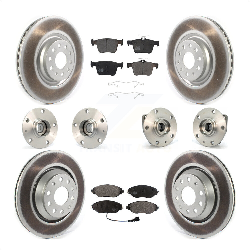[Avant + Arrière] Kit d'ensemble roulement de roue et moyeu pour 2017 Volkswagen Golf R Code 1ZE 1ZP KBB-121784 par Transit Auto