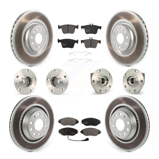 [Avant + Arrière] Kit d'ensemble roulement de roue et moyeu pour 2017 Volkswagen Golf R Code 1ZE 1ZP KBB-121784 par Transit Auto