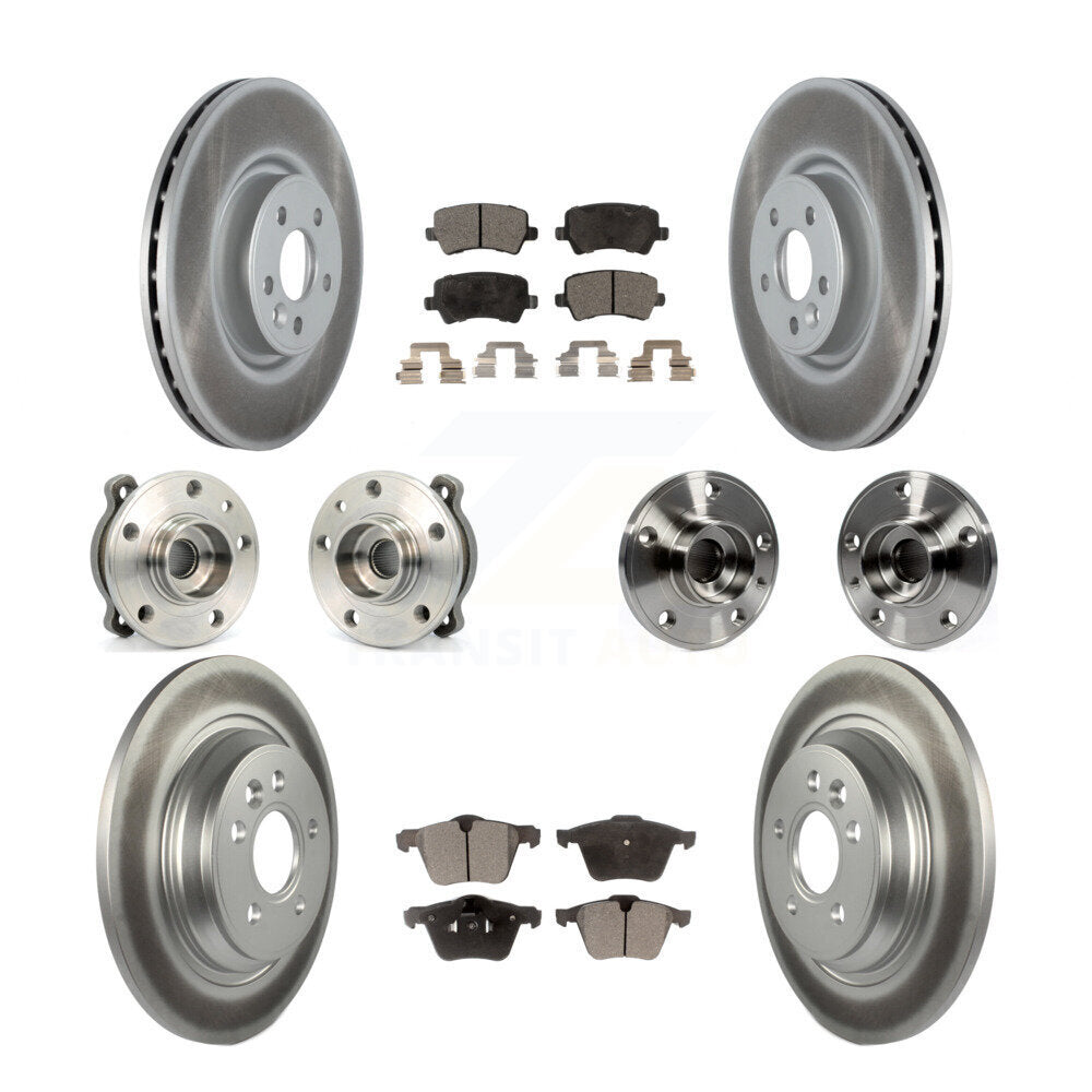 [Avant + Arrière] Kit d'ensemble roulement de roue et moyeu pour 2013-2014 Volvo S60 3.0L avec 336mm Diameter Rotor KBB-121785