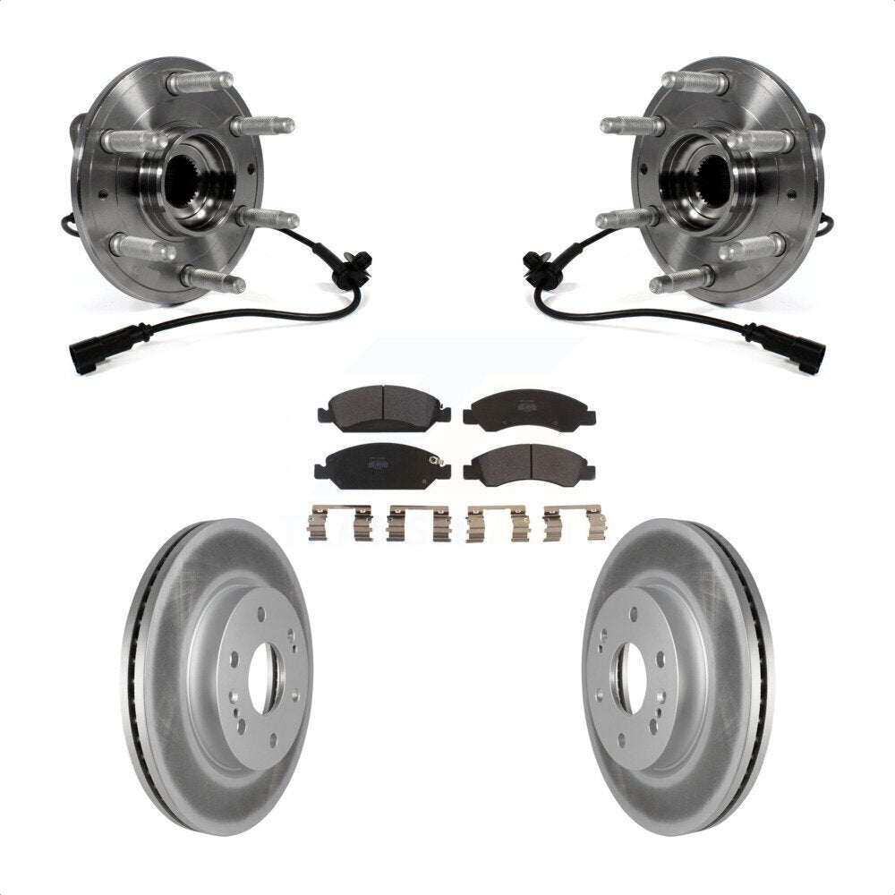 [Avant] Kit d'ensemble roulement de roue et moyeu pour 2019 Chevrolet Silverado 1500 LD 4WD 4 Piston Caliper KBB-121793 par Transit Auto
