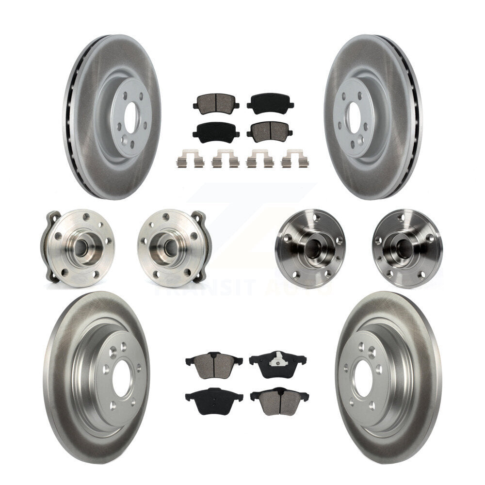 [Avant + Arrière] Kit d'ensemble roulement de roue et moyeu pour 2013-2014 Volvo S60 3.0L avec 336mm Diameter Rotor KBB-121815