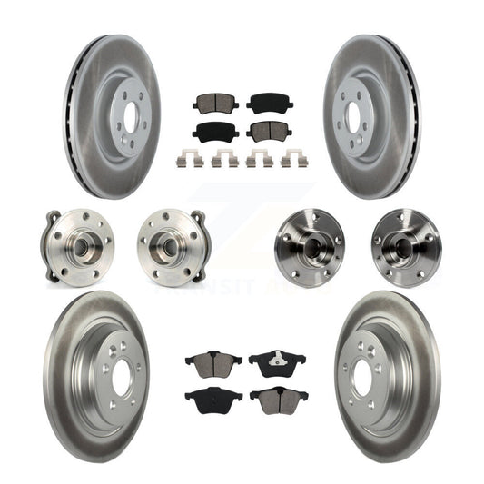 [Avant + Arrière] Kit d'ensemble roulement de roue et moyeu pour 2013-2014 Volvo S60 3.0L avec 336mm Diameter Rotor KBB-121815