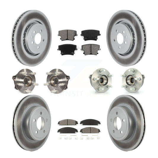 [Avant + Arrière] Kit d'ensemble roulement de roue et moyeu pour 2015-2018 Dodge Charger AWD avec 3.6L avec 355mm Diameter Rotor KBB-121821
