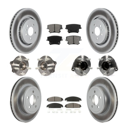 [Avant + Arrière] Kit d'ensemble roulement de roue et moyeu pour 2017-2018 Dodge Charger RWD avec 5.7L avec 355mm Diameter Rotor KBB-121822