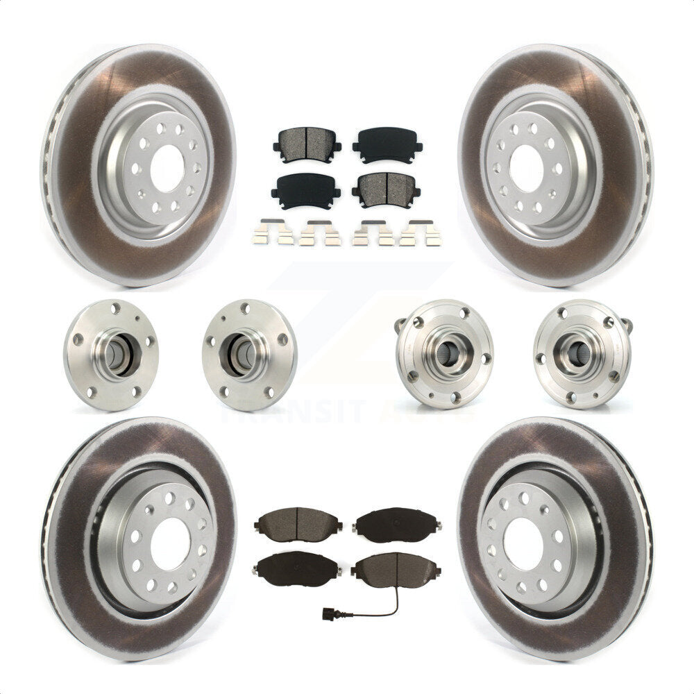 [Avant + Arrière] Kit d'ensemble roulement de roue et moyeu pour 2016 Volkswagen CC AWD KBB-121823 par Transit Auto