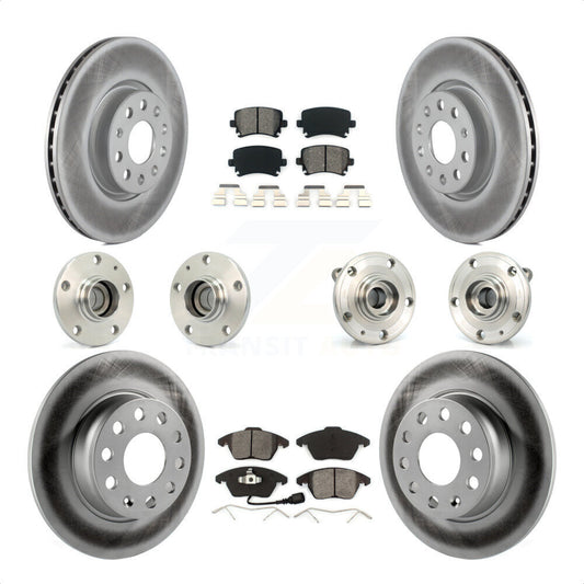 [Avant + Arrière] Kit d'ensemble roulement de roue et moyeu pour 2011 Volkswagen GTI avec 32mm bearing KBB-121824 par Transit Auto