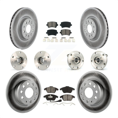 [Avant + Arrière] Kit d'ensemble roulement de roue et moyeu pour 2011 Volkswagen GTI avec 30mm bearing KBB-121825 par Transit Auto