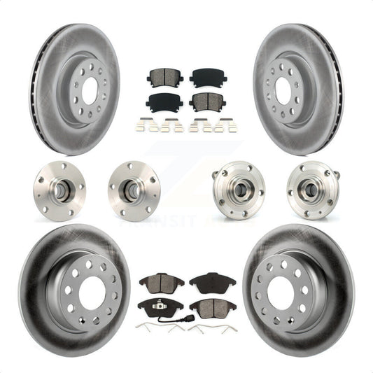 [Avant + Arrière] Kit d'ensemble roulement de roue et moyeu pour 2011 Volkswagen GTI avec 30mm bearing KBB-121825 par Transit Auto