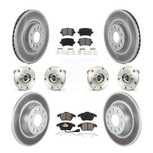 [Avant + Arrière] Kit d'ensemble roulement de roue et moyeu pour 2008 Audi A3 Quattro avec 286mm Diameter Rotor KBB-121827
