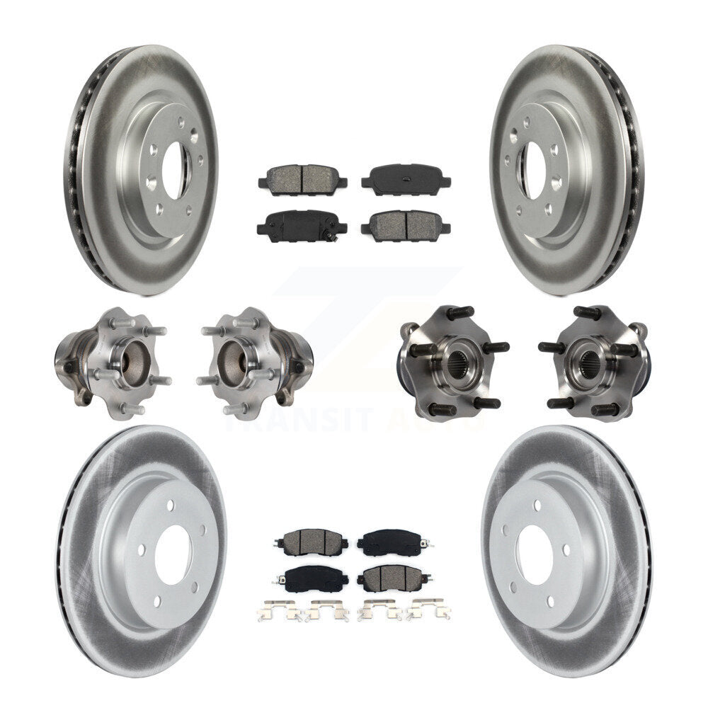 [Avant + Arrière] Kit d'ensemble roulement de roue et moyeu pour 2017 Nissan LEAF avec Electric Parking KBB-121828