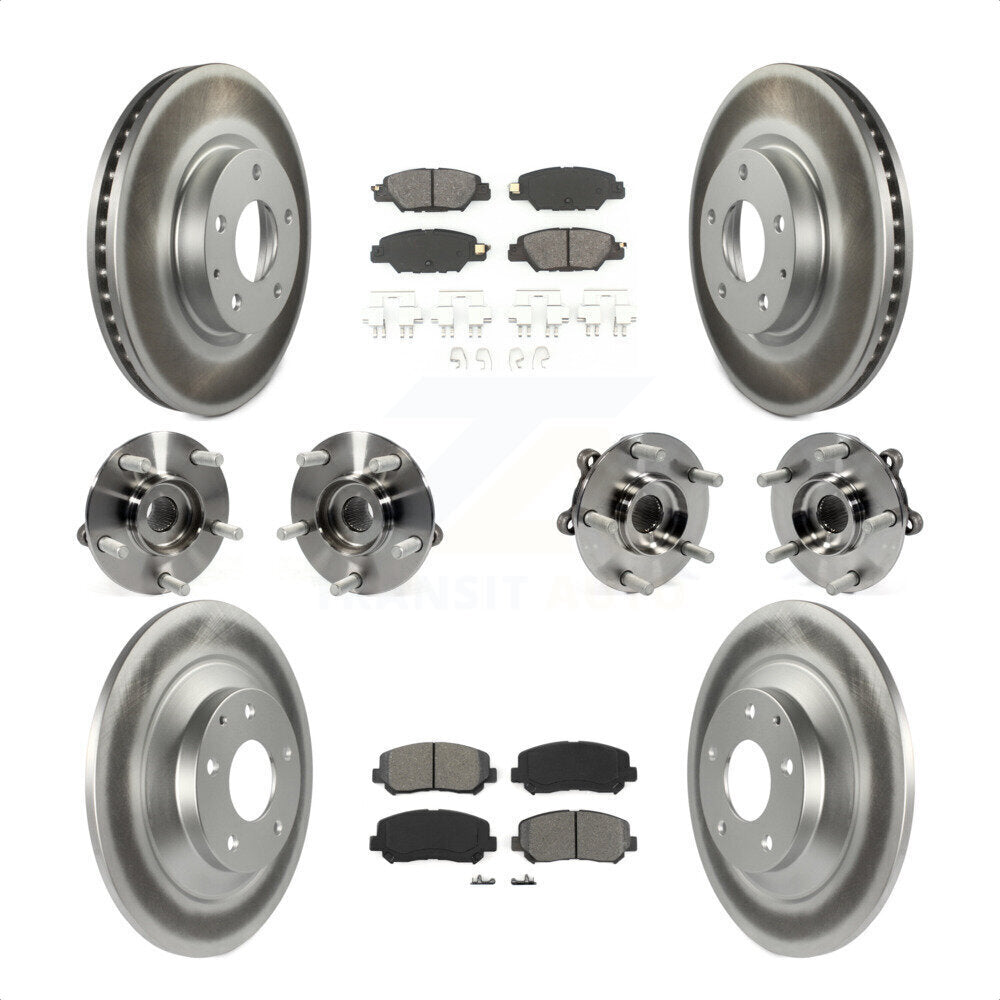 [Avant + Arrière] Kit d'ensemble roulement de roue et moyeu pour 2015 Mazda CX-5 AWD avec Electric Parking KBB-121829 par Transit Auto